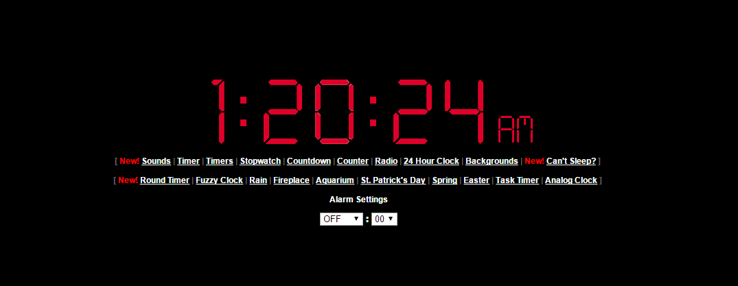 online alarm clock vclock