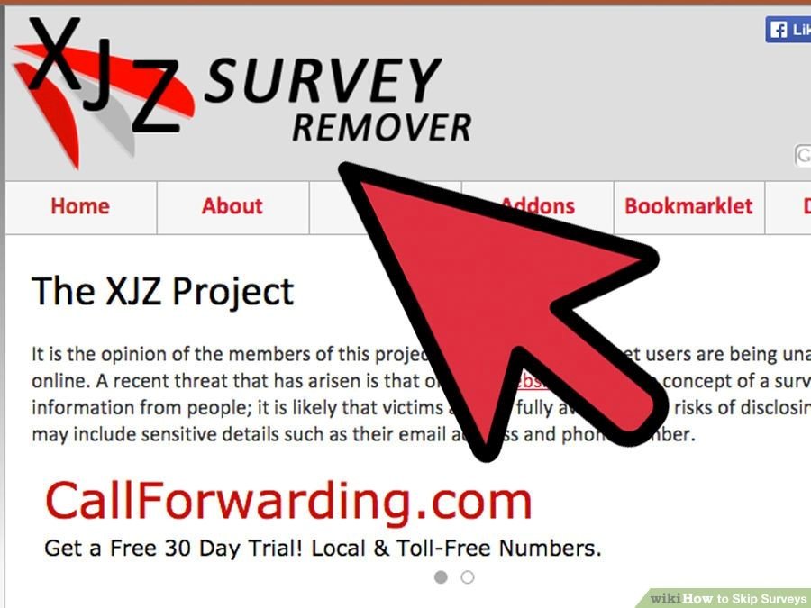 xjz survey remover bookmarklet vs addon