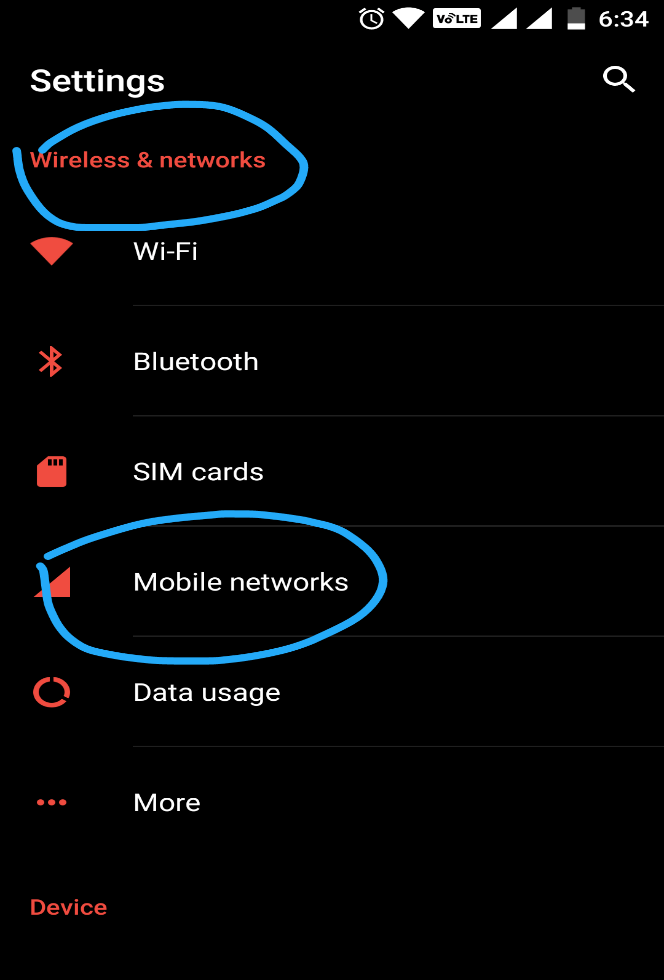 mobile network not available 