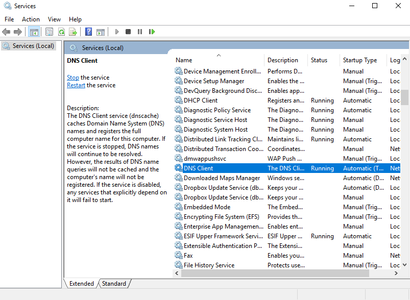 dns probe finished nxdomain fix