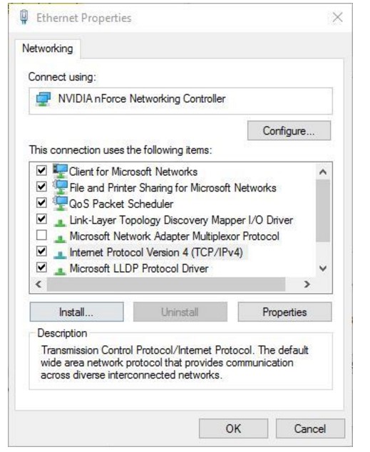 windows sockets registry entries required for network connectivity are missing