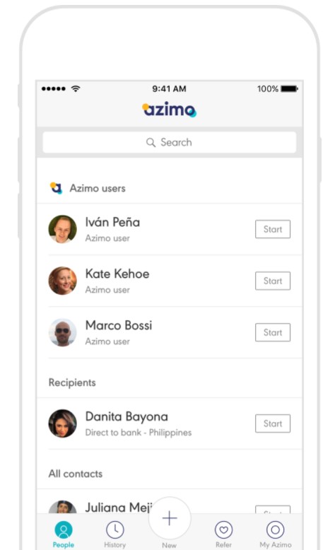 azimo transfer money online