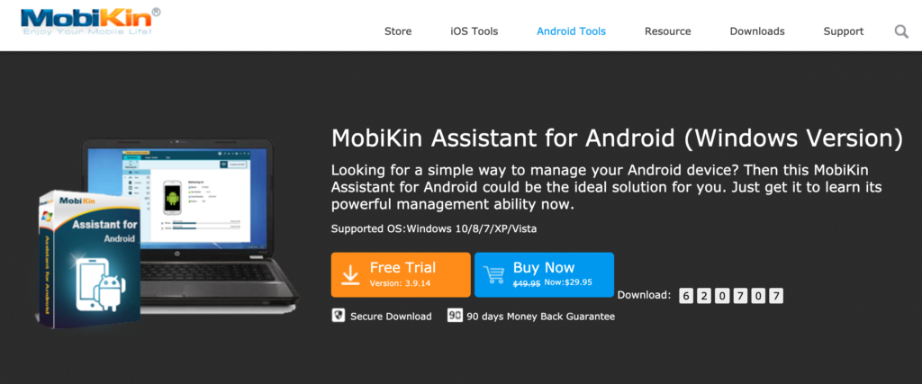 free instal MobiKin Assistant for Android 4.0.19