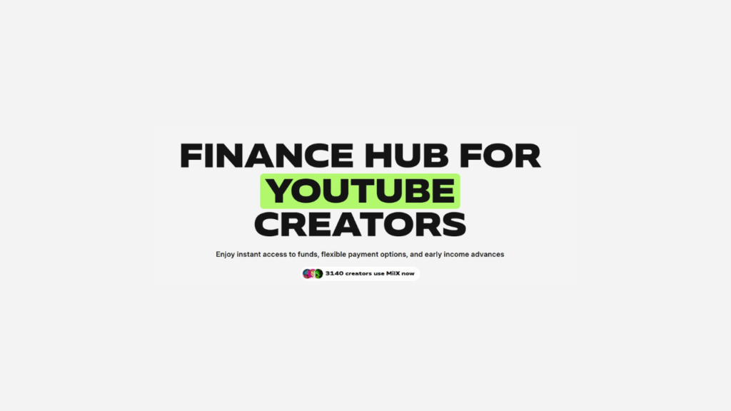 Finance Hub for YouTube creators